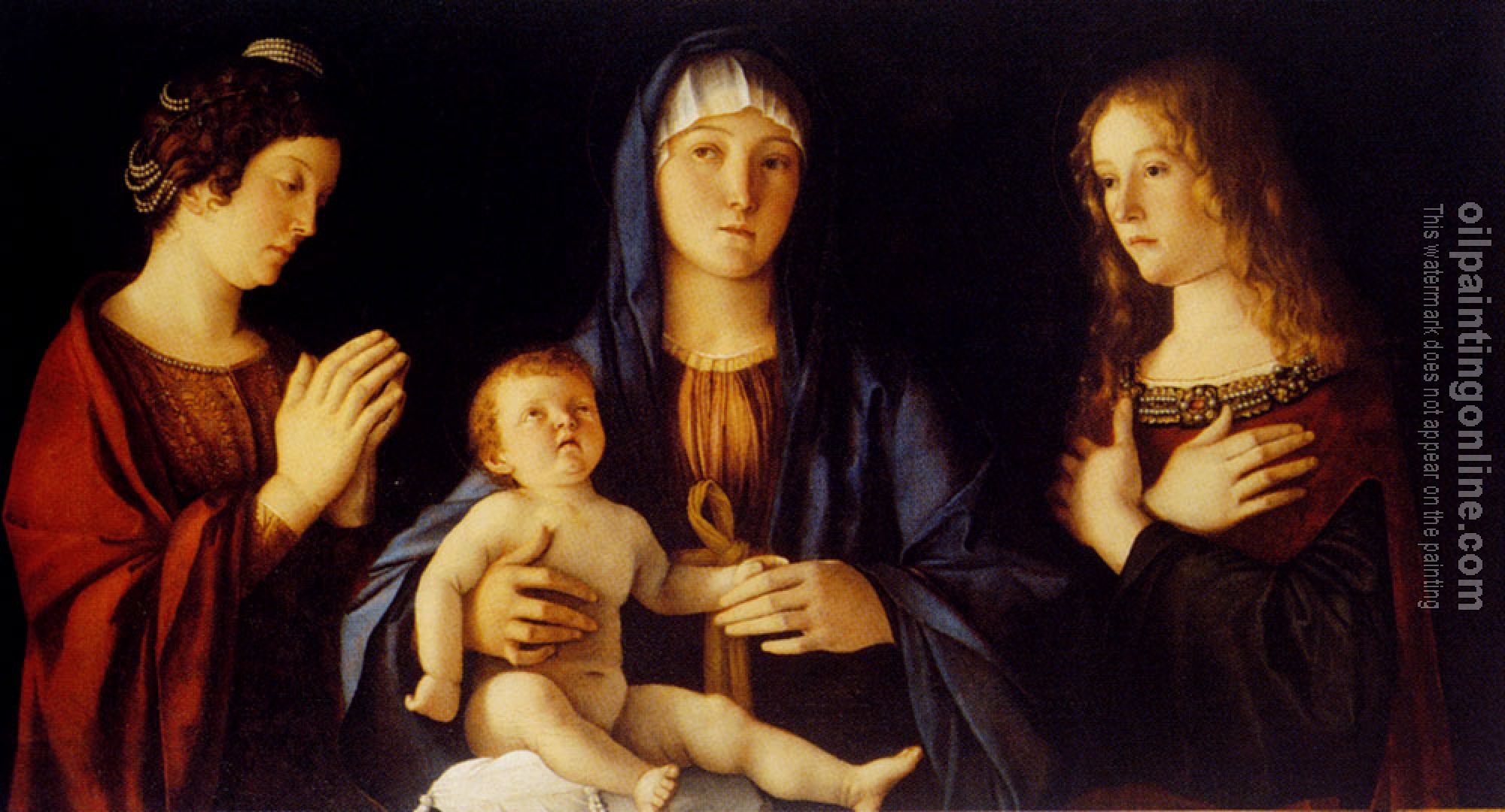 Bellini, Giovanni - Bellini Giovanni Virgin And Child Betwwn St Catherine And St Mary